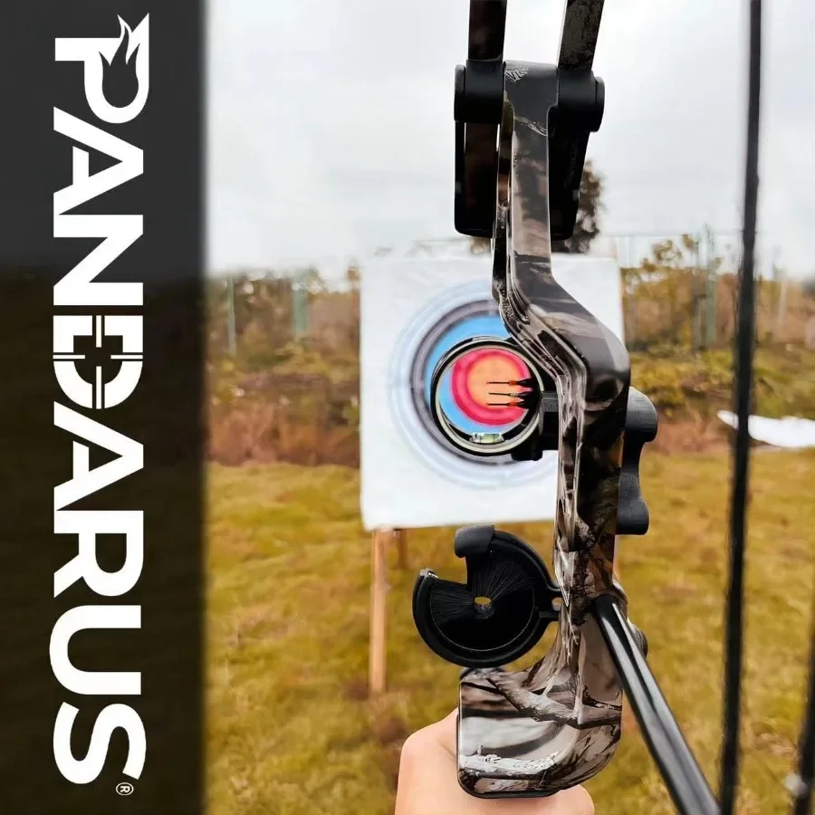 Compound Bow Set 15-45lbs for Pull Beginner and Teens Right Handed Adjustable 18"-29" Draw Length 320 FPS Speed Hunting Bow Arc