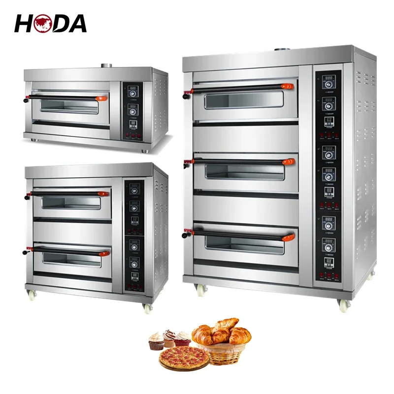 Horno eléctrico de gas para hornear pasteles, horno de gas para pizza, tostadora de pasteles para exteriores, cubierta comercial, precio de venta