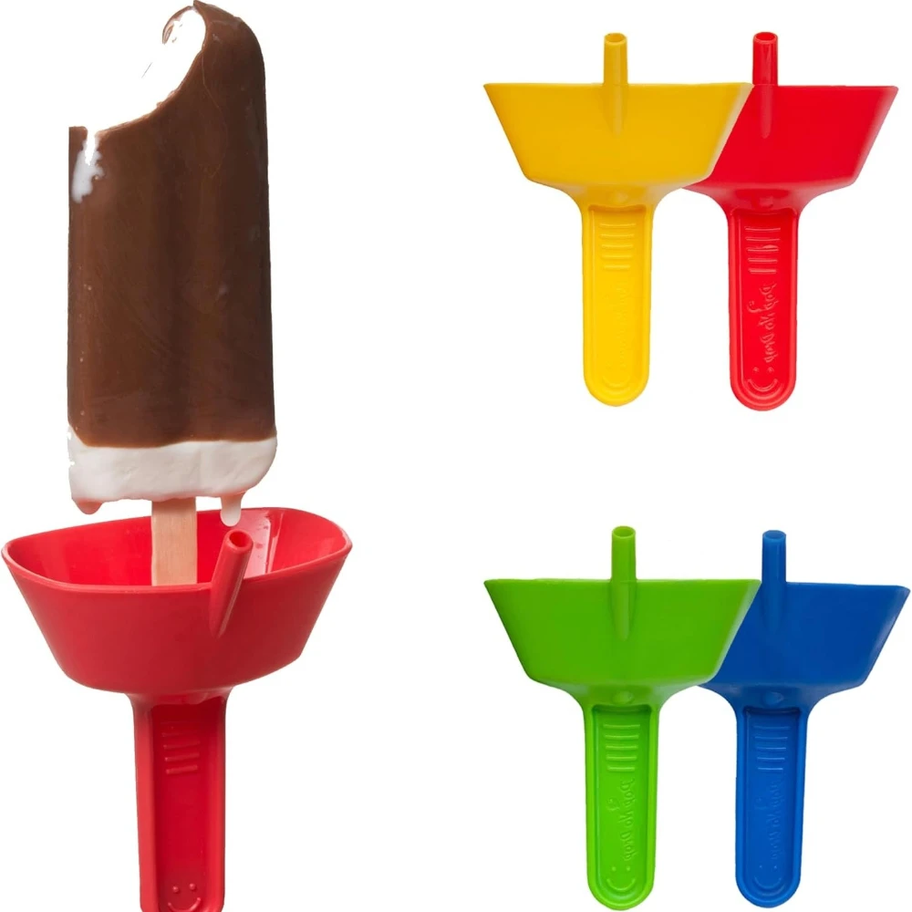 

THE ORIGINAL Pop No Drop Popsicle Holder Mess-Free Frozen Treats Holder No Drip Ice Pop Popsicle Cone Holders for Kids Adults