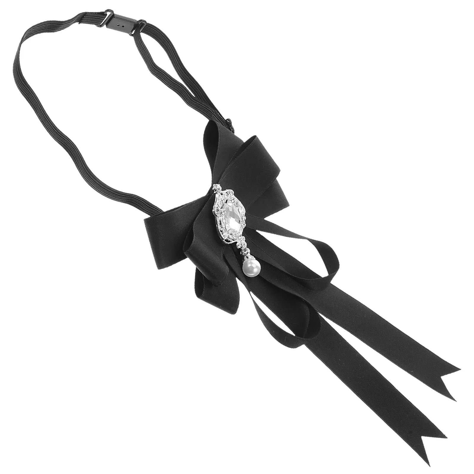 

Women Bow Tie Pre-Tied Bowknot Rhinestone Elegant Necktie Party Formal Event Lady Neckties Shirt Bow Ties Clothing Accessory