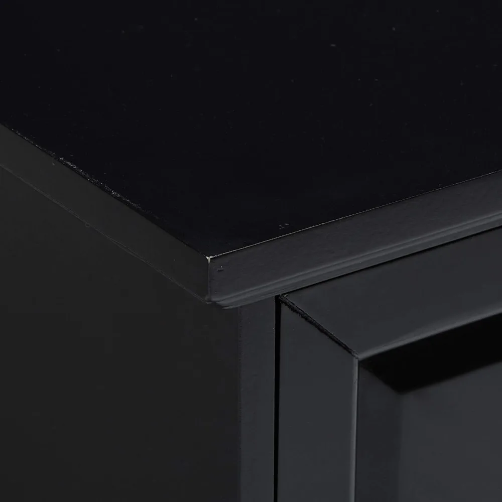 Brand Furniture Buffet Server Sideboard Cabinet with Wine Storage, Black