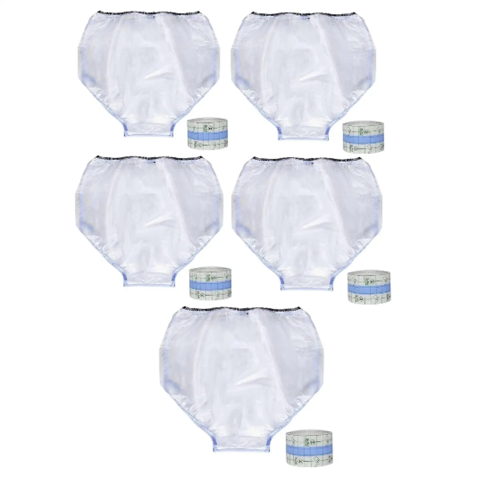 Waterproof Underwear with Soft Seal Reusable Incontinence Shower Briefs for Post Surgery Bathing Protection