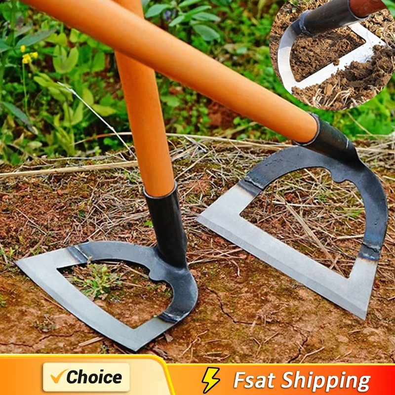 Hollow Hoe Weeding Rake Labor-saving Weeding & Loosening Soil Artifact Harrow Handheld steel weeding hoe Hoe Farm Tool Gardening