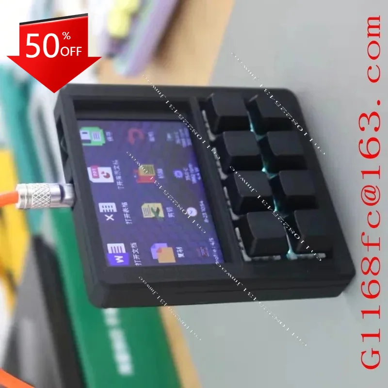 Mechanical Keyboard with Display Screen Shortcut Keyboards Designer Custom One Key Macro Keyboard Desktop Console