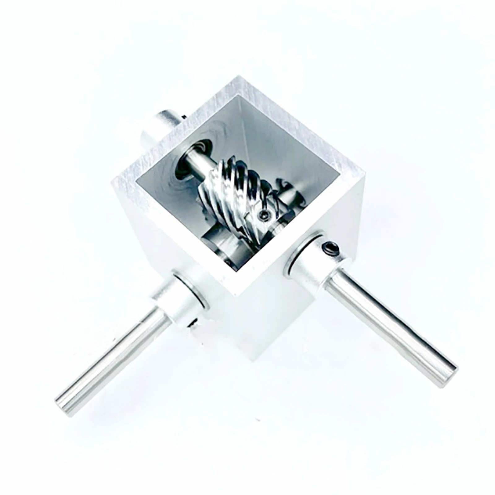 

Micro 1:2 Right Angle Reversing Reduction Gearbox, 90° Aluminum Alloy Housing Hand-Cranked Helical Gearbox Angler