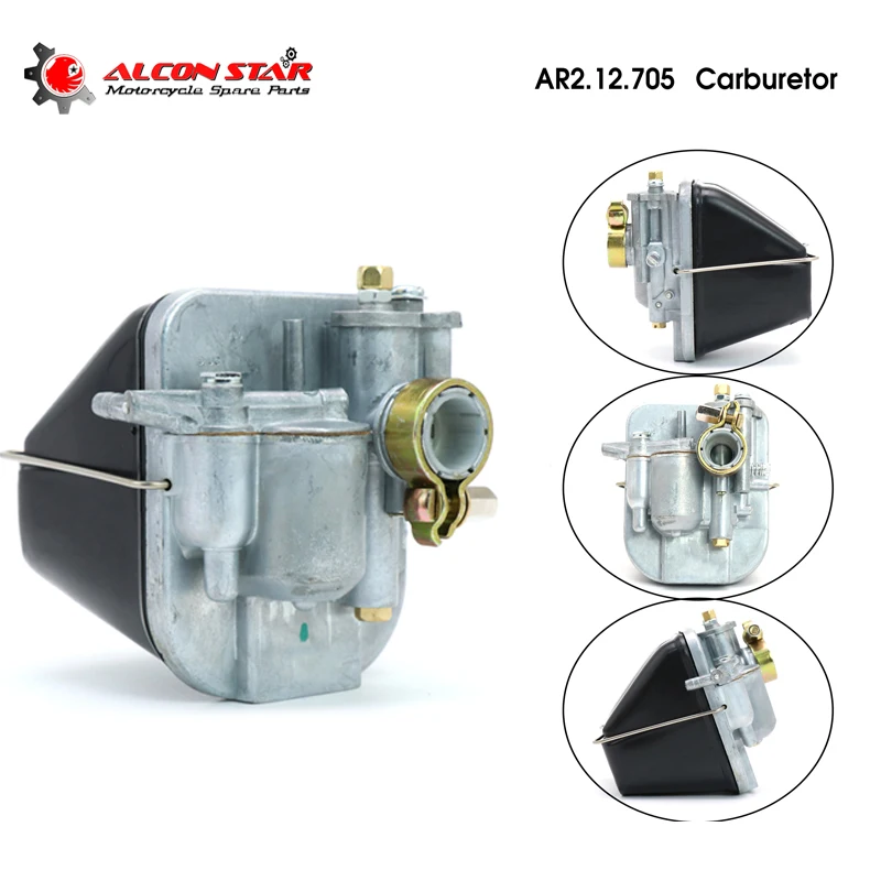 Carburador de motocicleta Alconstar para MBK 51 2 tiempos 50cc AR2.12.705 12mm Scooter ciclomotor AR2.12.705 Mobylette Carb con filtro de aire