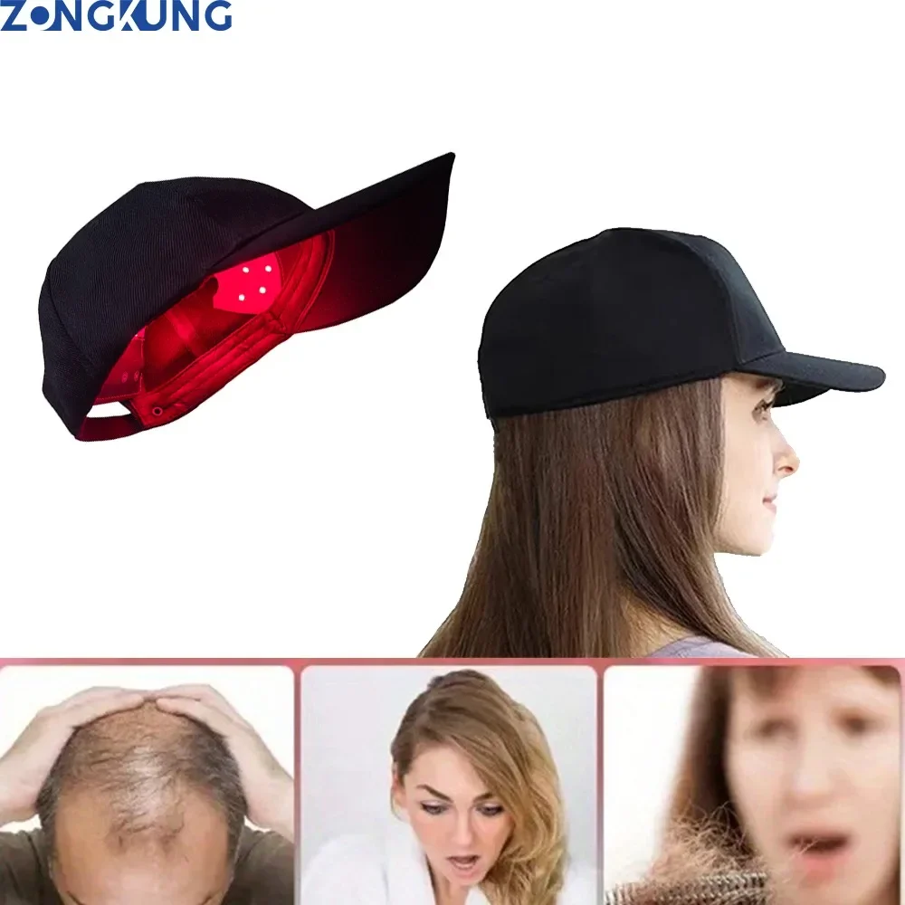 

Hair Growth Cap Strengthen Hair RootsAnti Hairs Loss Scalp Care Relieve Fatigue Deep Hair Follicle Promoting USB Rechargeable