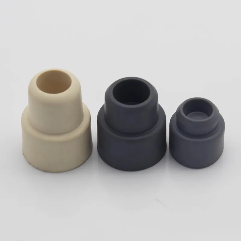 Lab Gray/white Rubber Stopper Reverse Thread Cap 14# 19# 24# Rubber Sealing Plug for Laboratory Bottles