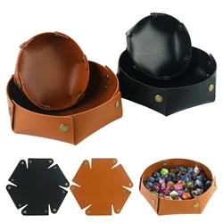 PU Leather Tray Desktop Storage Box for Key Wallet Makeup Desktop Storage Box Trays Table Nightstand Decorative