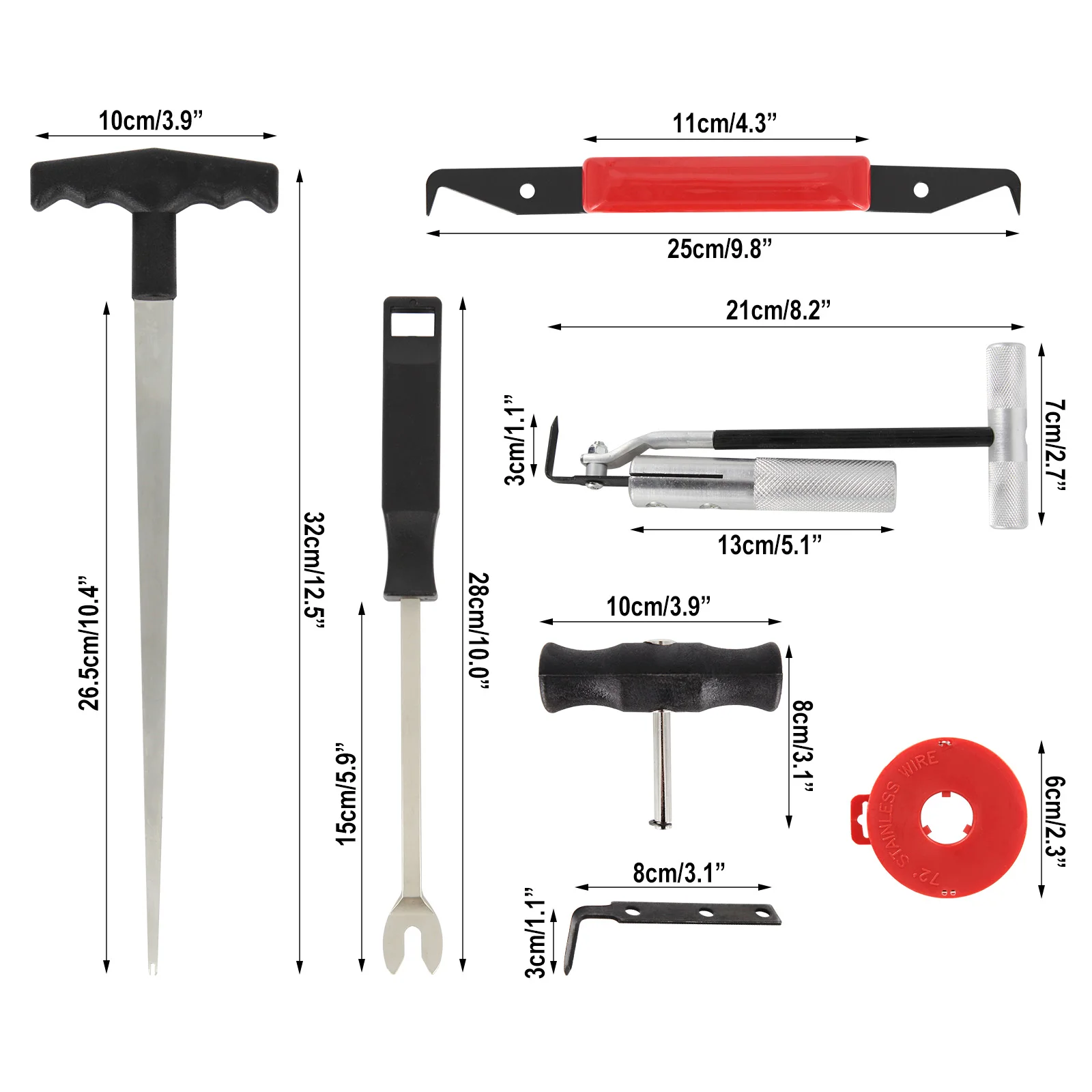 Kit de herramientas de corte profesional para coche, removedor de parabrisas de furgoneta, eliminación de vidrio de ventana, herramientas de