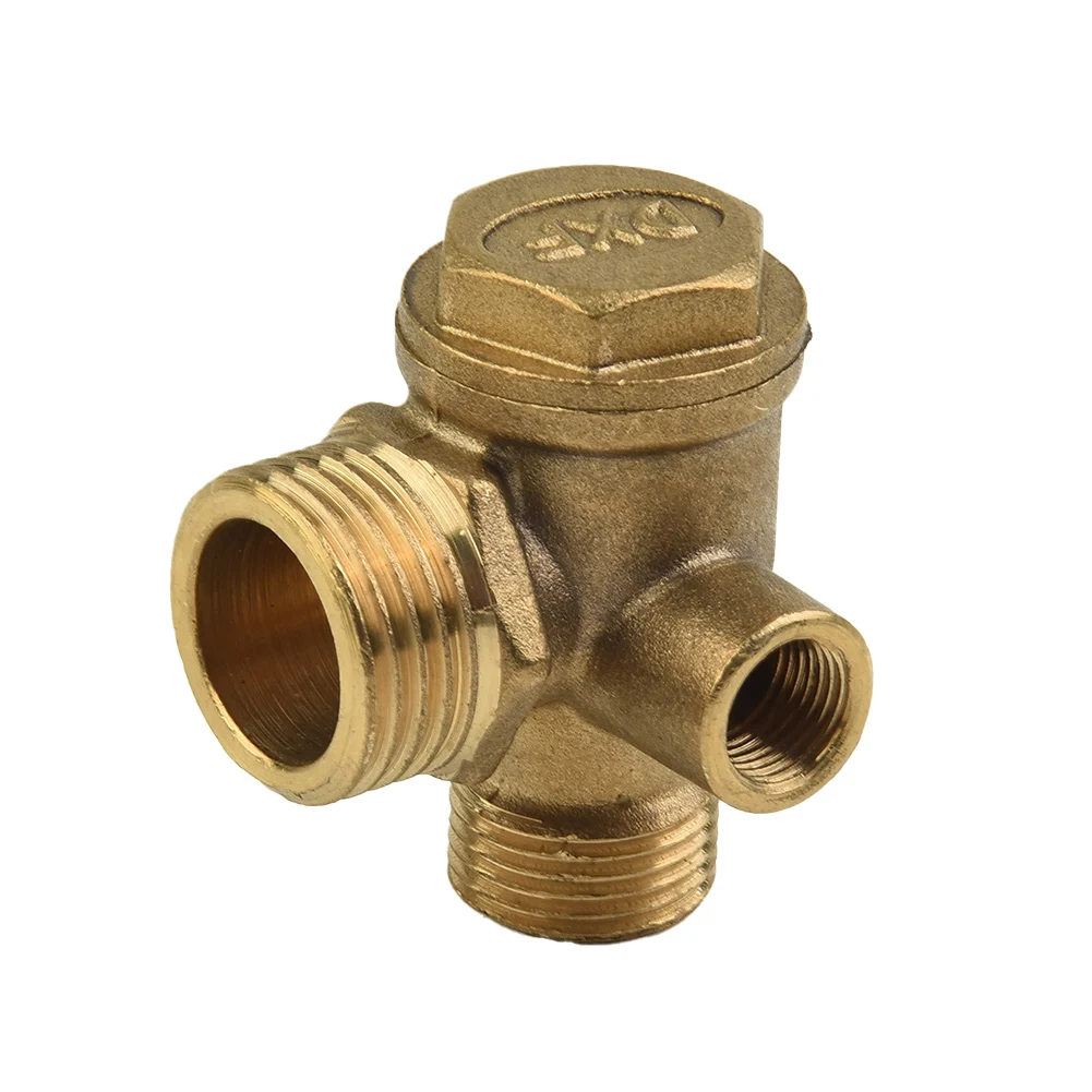 Tools Check Valve Workshop Air Compressors Air Tools 10 12 20mm 3 Port Yellow 40400 Air Compressor Connector Parts