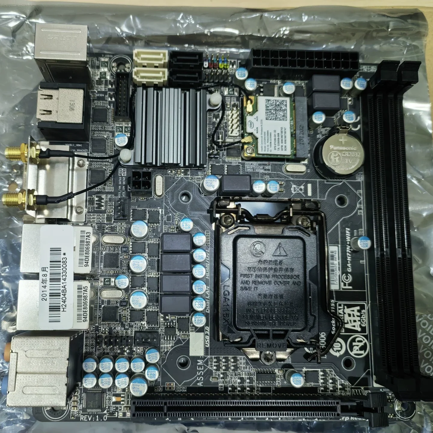 

For Gigabyte GA-H77N-WIFI Desktop Motherboard H77N WIFI Mainboard 100% Tested OK