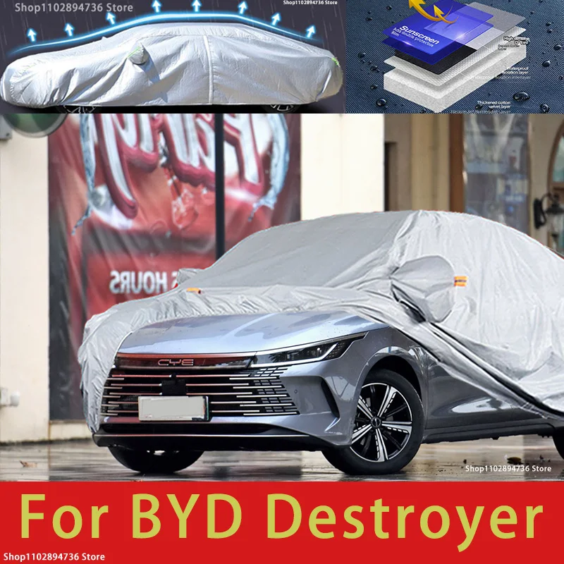 

For BYD Destroyer Outdoor Protection Full Car Covers Snow Cover Sunshade Waterproof Dustproof Exterior Car accessories