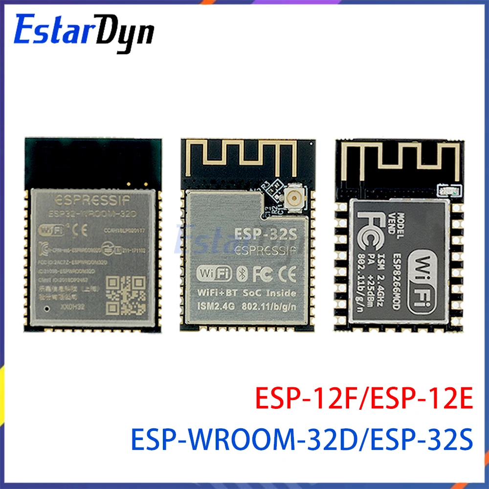ESP8266 ESP32 WiFi Module, ESP-12E/12F/32/32S Development Board Dual Core