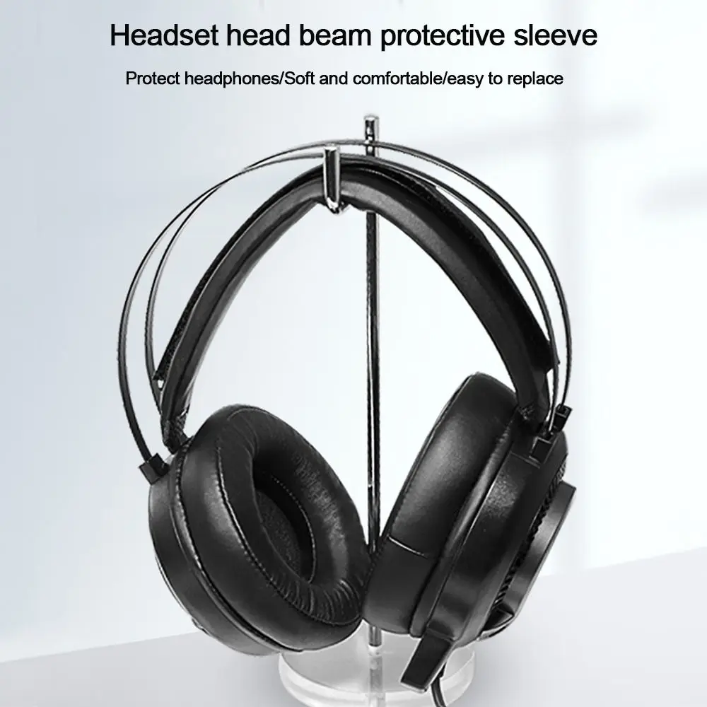 

Earphone Head Beam Protector PU Leather Headset Earmuff Cover Universal Soft Headset Beam Pad Headphone Headband Pad Headphone