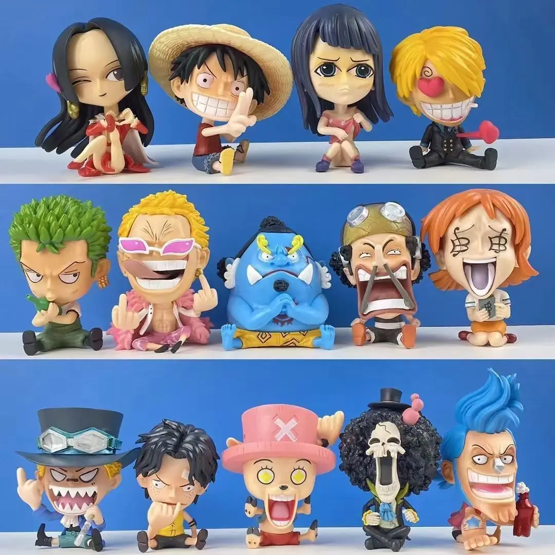 

One Piece Anime Sitting Handsome Luffy Handsome PVC Model Blind Box Jobasolon Handsome Decoration Anime Peripheryv