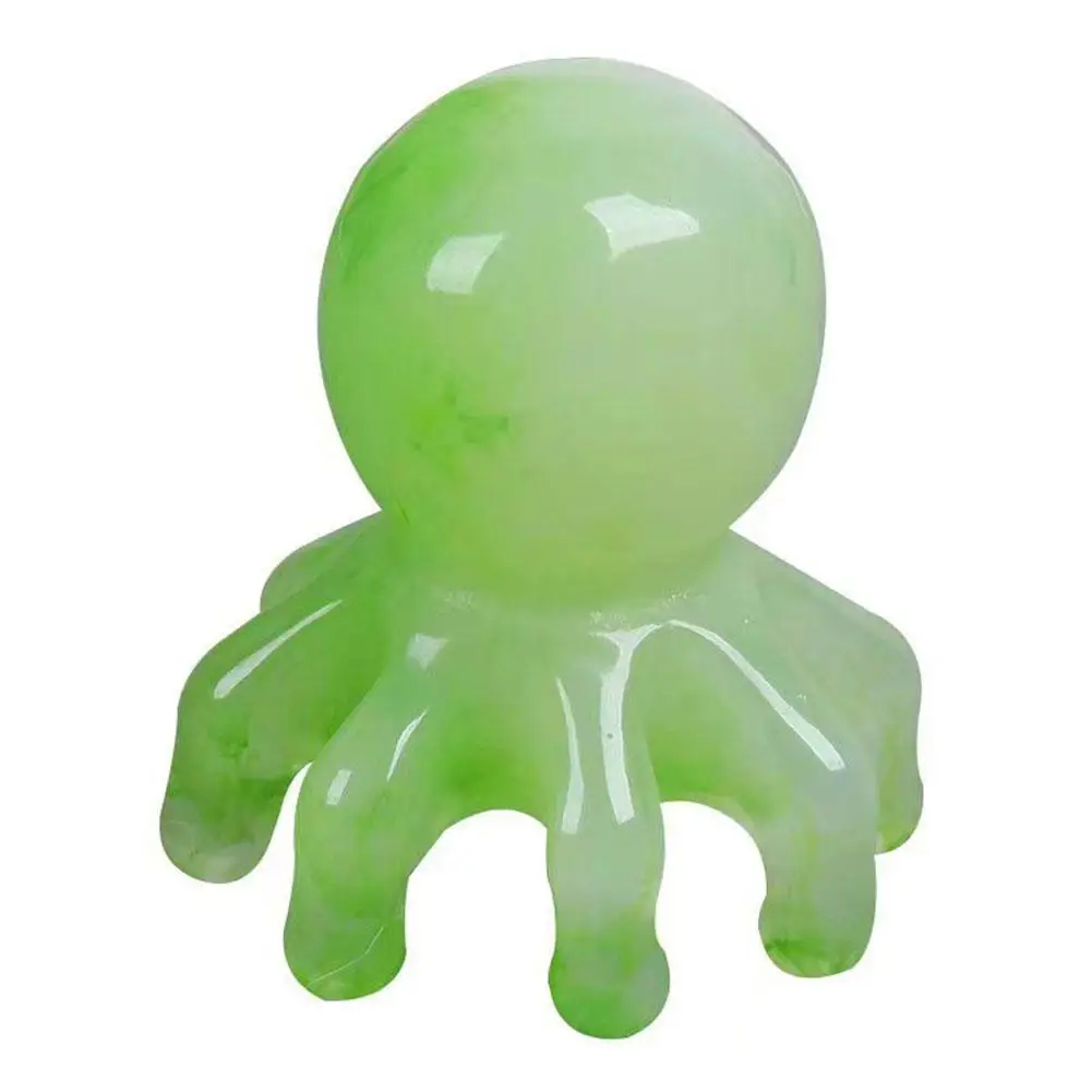 1PCS Octopus Massage Comb Head Meridian Scraping Scalp Massage Brush Acupuncture SPA Gua Sha Massage Comb Scraping Claw Massage