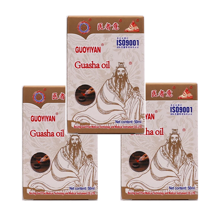 

3Pcs Traditional Gua Sha Essential Oil Gua Sha Massage Plant Oil Scraping Oil Body Massage Oil 100ml