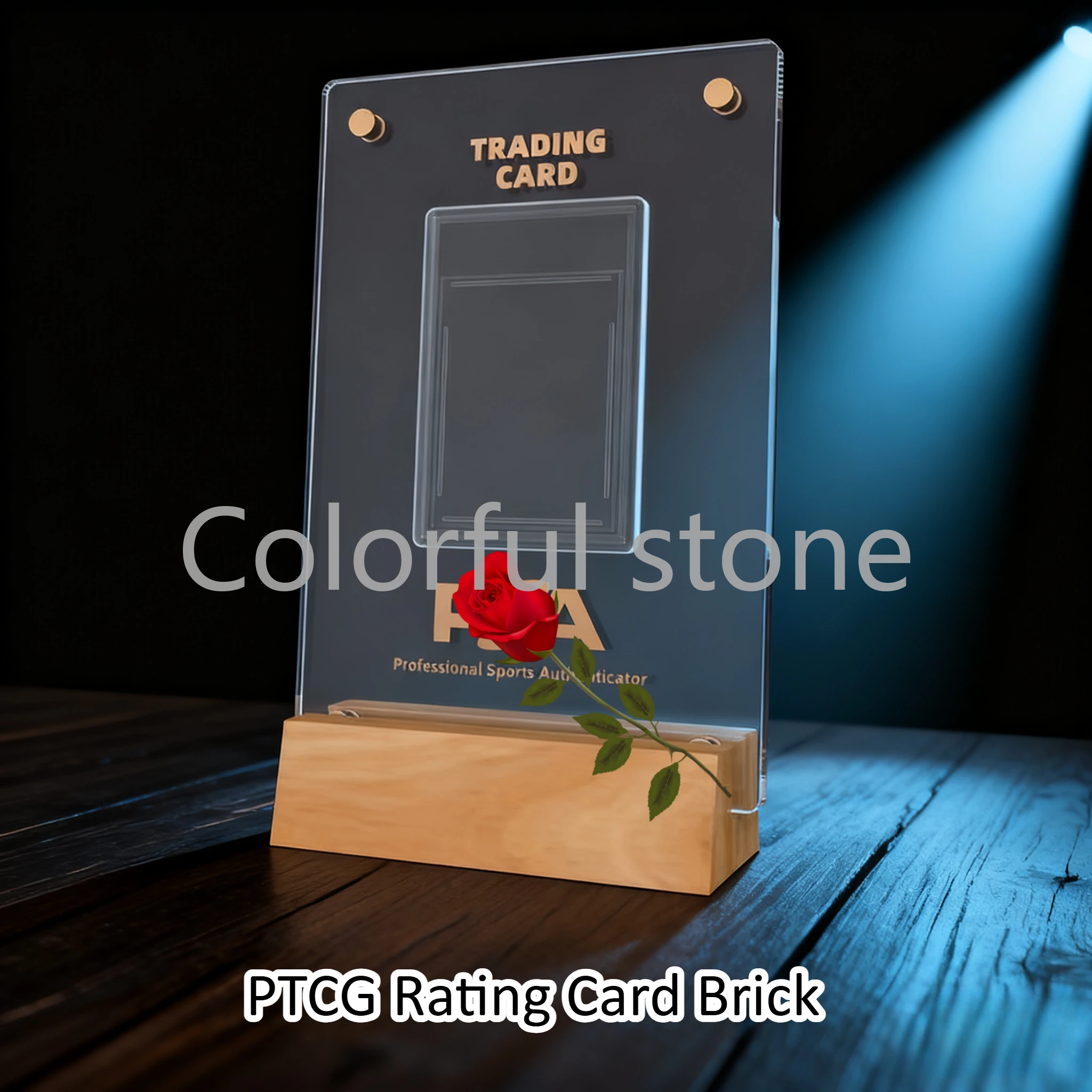 presentoir-de-cartes-en-acrylique-pour-ptcg-pokemon-yu-gi-oh-carte-de-notation-de-personnages-d'anime-et-carte-de-classement-base-en-bois-massif