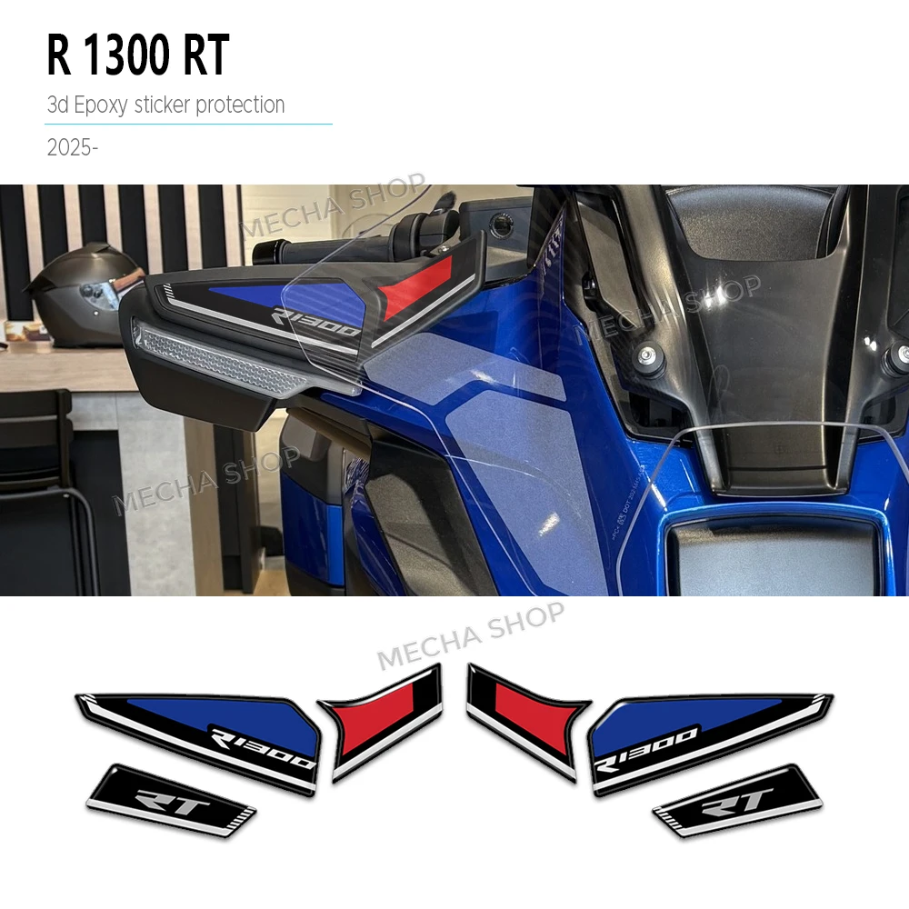 Motorcycle Accessories 3D Epoxy Resin Protection Kit Handguard Decals For R1300RT R 1300 RT 2025-