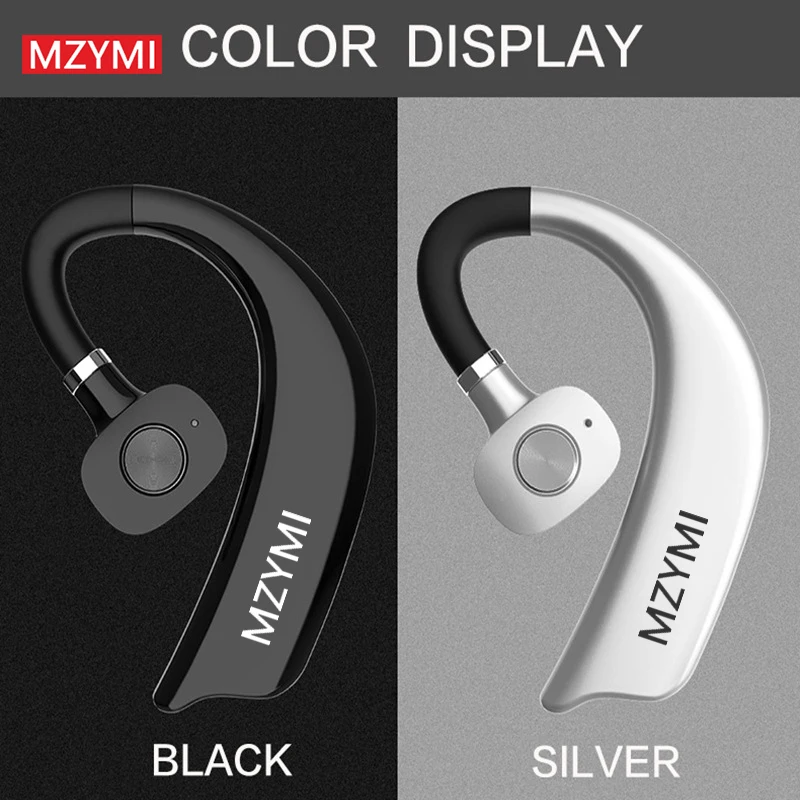 MZYMI Ture Wireless Earphones Bluetooth Headset V5.0 Bluetooth Earpiece With Mic Noise Reduction Business Earphone for Driving