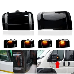 For Peugeot Boxer Fiat Ducato Citroen Jumper Dynamic Blinker LED Flowing Turn Signal Side Mirror Lights Indicator Flasher Lamp
