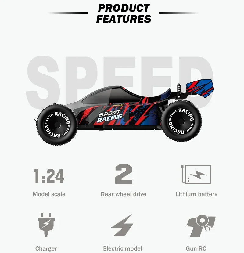 Rc Car with Camera Hd Wifi Fpv Machine On Remote Control Stunt 1/24 2.4G Suv Radio Control Climbing Toys for Boys Children Gifts