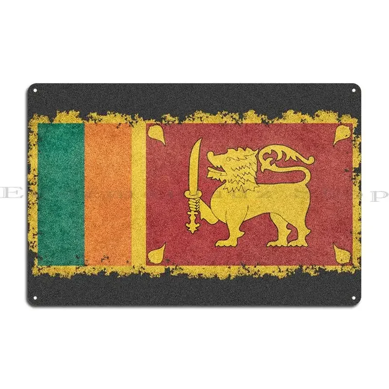 Sri Lanka Metal Sign Poster Home Personalized Iron Cinema Mural Tin Sign Poster