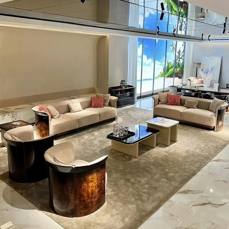 

Italian luxury sofa luxury villa living room combination furniture