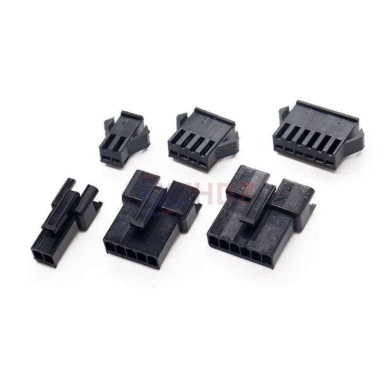 10/50 Sets JST SM2.54 2/3/4/5/6/7/8/9/10/11/12 Pin Pitch 2.54mm SM Female and Male wire connector housing SM-2P SM-2R SM2.54MM view 5
