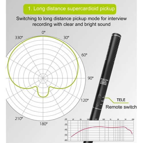 Imagen 2 del producto Micrófono de condensador Micrófono de condensador XLR de alta sensibilidad Calidad de sonido HD para teléfonos móviles
