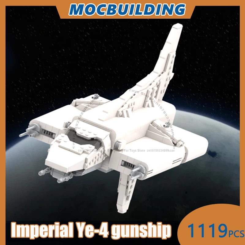 

MOC Building Blocks Imperial Ye-4 Gunship Model DIY Assemble Bricks Creative Space Collection Display Xmas Toys Gifts 1119PCS