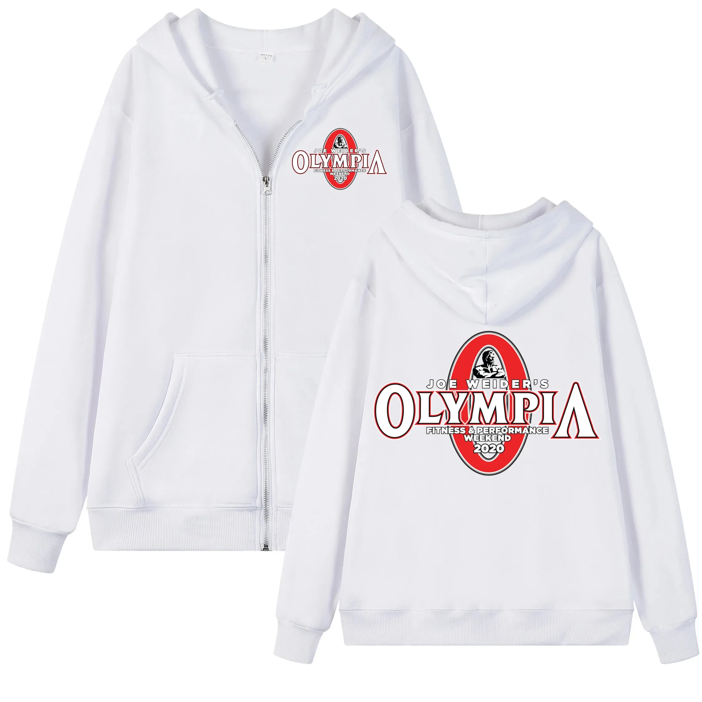 Autumn New Men's Hooded Zipper Sweatshirt OLYMPIA Fashion Print Street High Quality Zipper Shirt Men's and Women's Hot Jacket