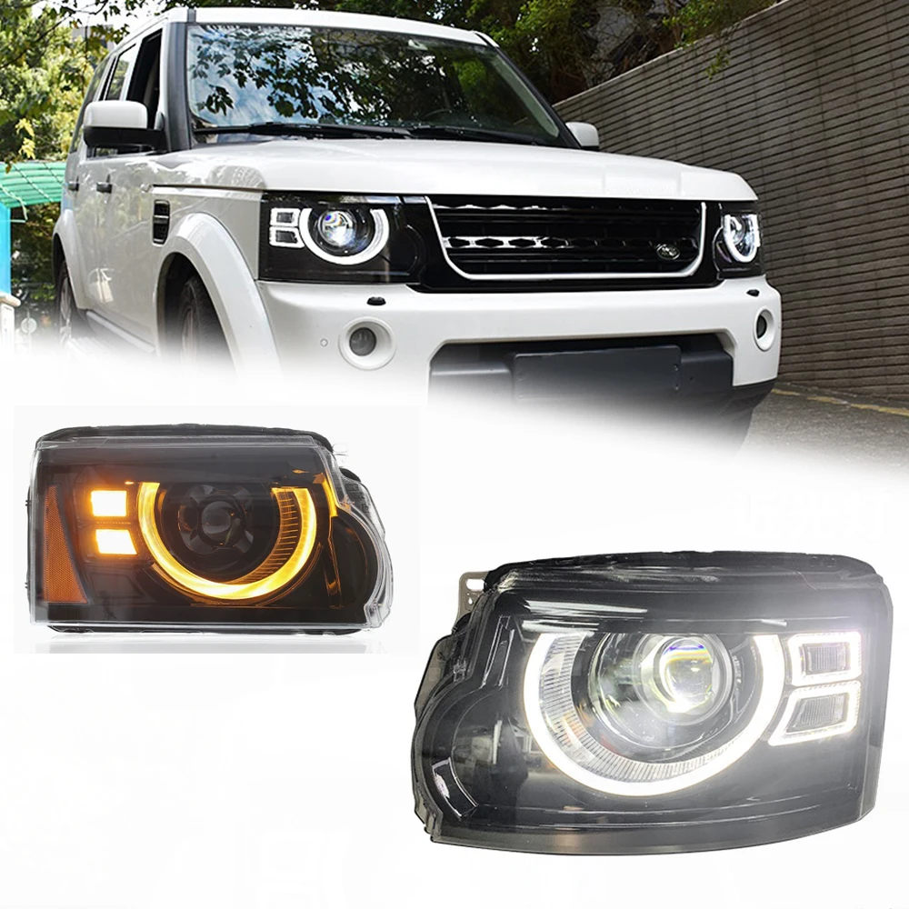 

LED HeadLights for Land Rover Discovery 3 4 10-17 Defender style Car head lamp Assembly Signal Auto Accessories Modified Lamp