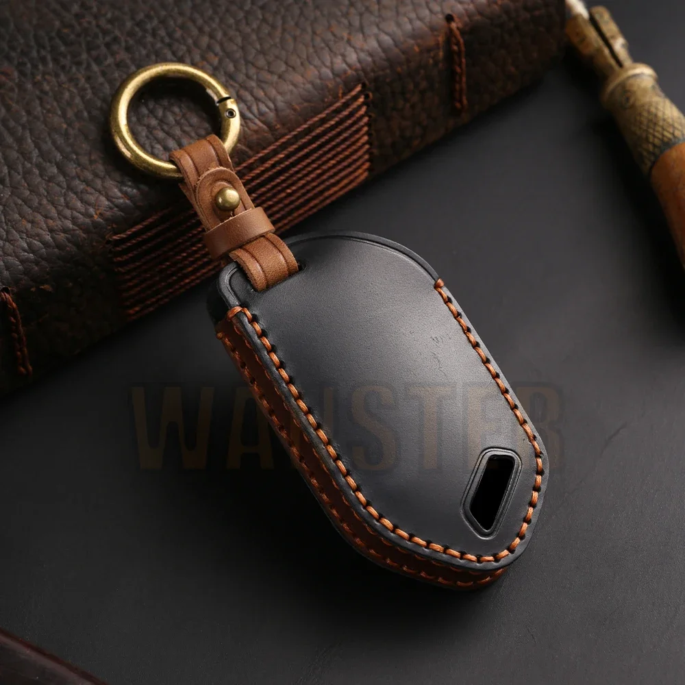 3/4/5/6/7/8/9 Bottons Leather Car Key Fob Case Cover for 2024 Kia Picanto Sorento MQ4 Carnival KA4 Morning K5 Carens Accessories