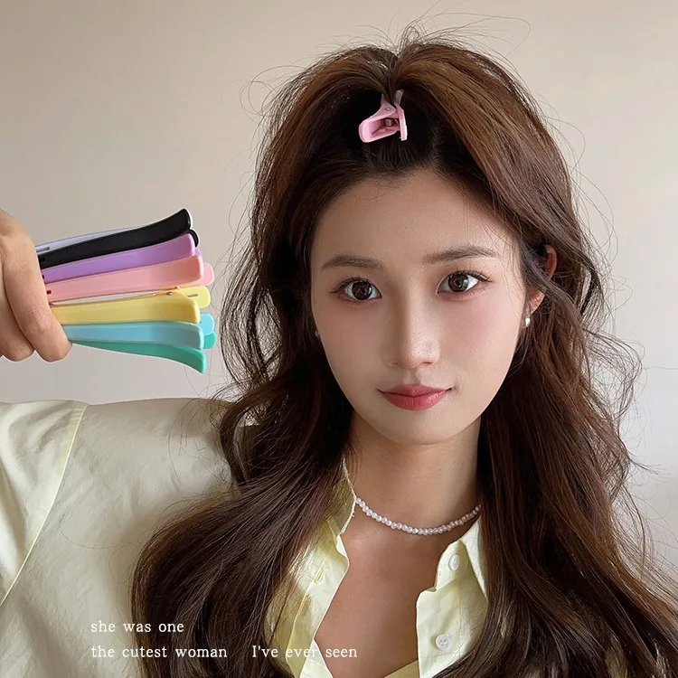 Colorful Duckbill hairpin Makeup Artist Special Barber Hairdressing Positioning Clip Ripple Clip Fluffy Hair Accessory