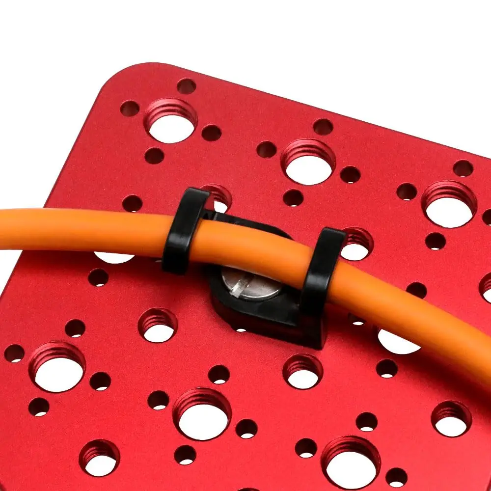 

Alvins 3/8" Screw Clamp for ARRI RED Sony Camera Z-Cam Cage SDI Video Power Cable Fixation, Black