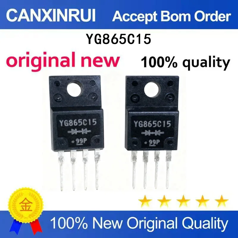 (5-100 Pieces) YG865C15 TO220F LCD common rectifier tube brand new in stock