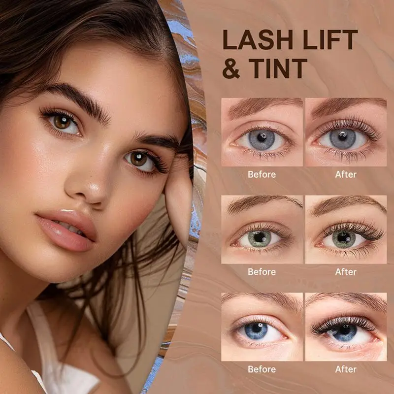 Semi-permanente Cílios Lift Kit para Iniciante, Curling Lash Extension Set, Lash Perm Kit, Casa e Salão