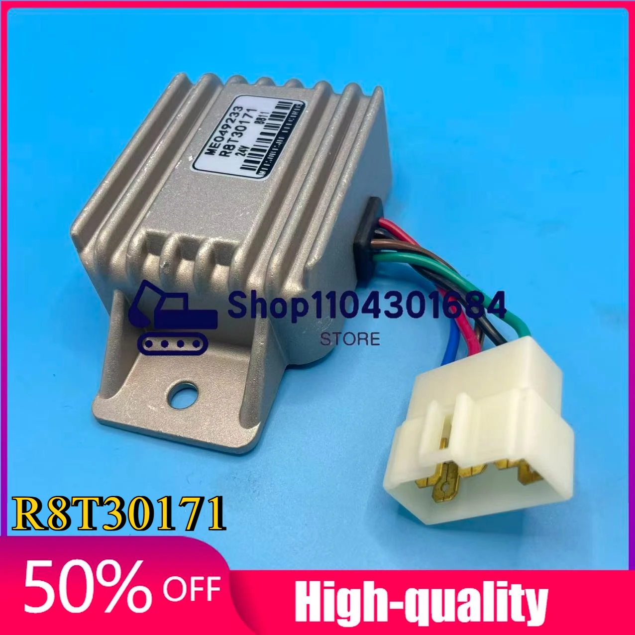 

R8T30171 Вилка реле регулятора ME049233 с запасными частями для экскаватора Mitsubishi 320C 320B 312B E320C Безопасность