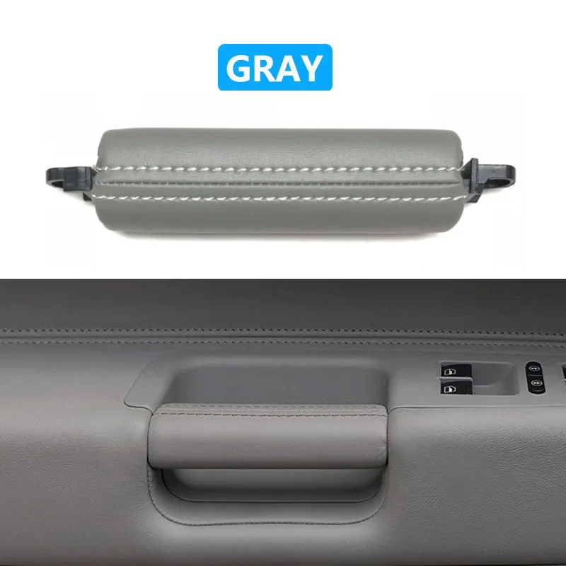 nterior Door Left Right Driver Leather Pull Handle Trim For VW Volkswagen Touareg 2003 2004 2005 2006 2007 2008 2009 2010 view 6