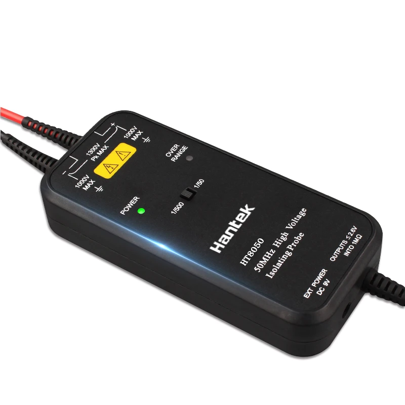 Hantek HT8050 / HT8100 Oscilloscope Probe 50MHZ/100MHZ Bandwidth Two-Stage Attenuation Probe LED Indicator Accessory Tools