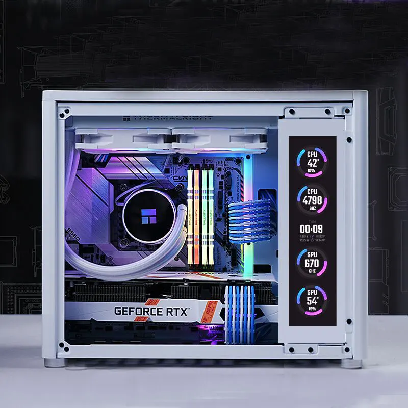 Wisecoco 8.8 Inch Secondary IPS LCD Screen 1920*480 Aida64 CPU GPU