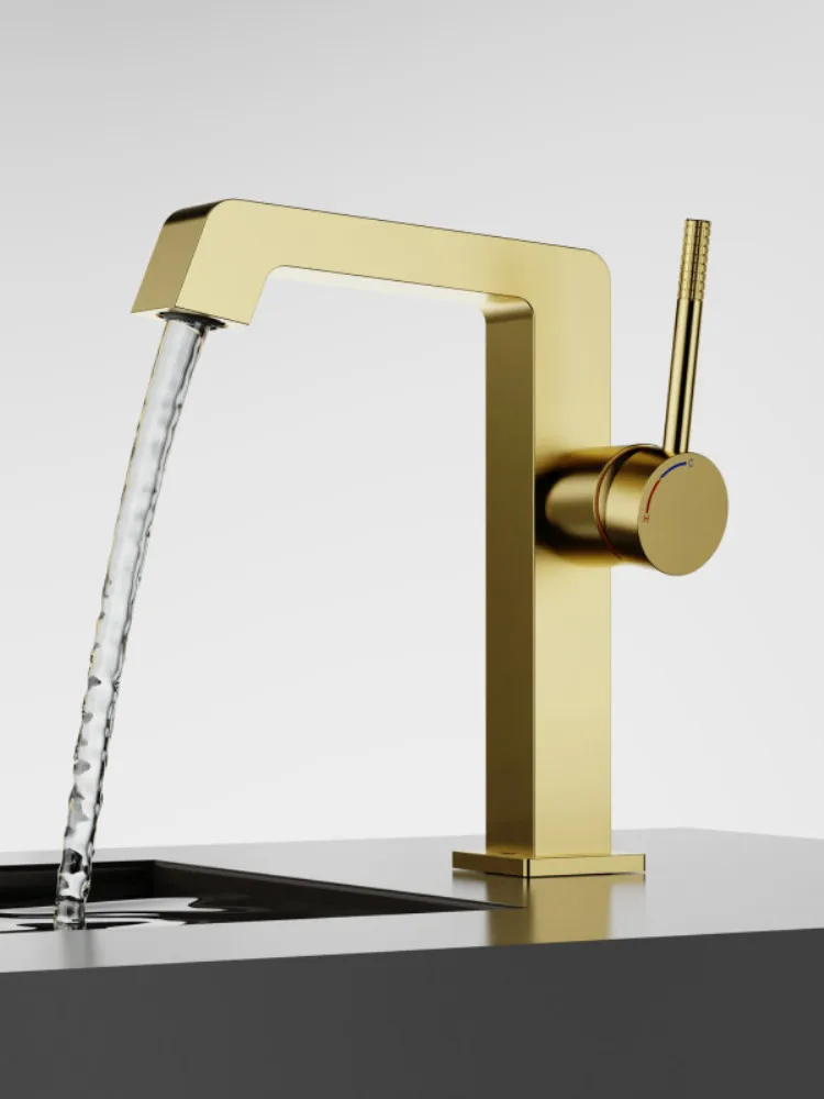 Rose Gold Water Mixer Sink Tap White Deck Mounted  Black Tap New Arrival Bathroom Basin Faucet Single Lever Cold And Hot