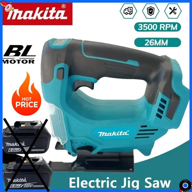 

Аккумуляторный портативный лобзик Makita, многофункциональный электроинструмент для работы по дереву, совместимый с аккумуляторами 18В