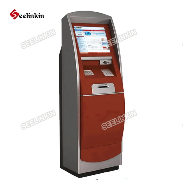 Biometric Fingerprint Scanner Touch Screen Donation Wifi InternetSim Card Cash Deposit Kiosk