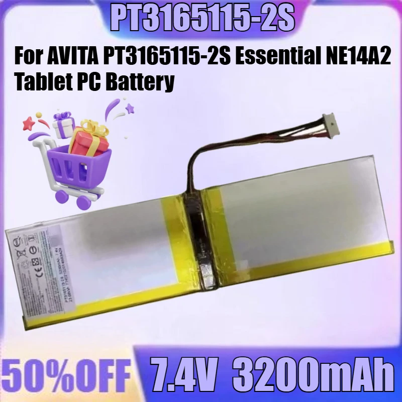 

Новый аккумулятор высокого качества PT3165115-2S 7,4 В, 3200 мАч для AVITA PT3165115-2S Essential NE14A2, аккумулятор для планшетного ПК