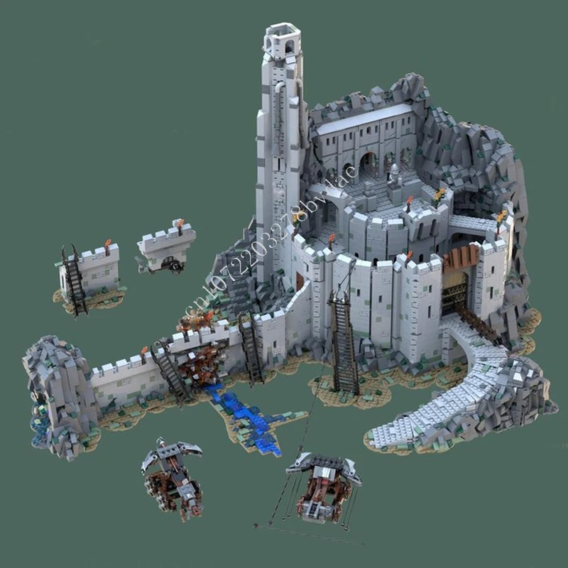 

8480 шт. MOC средневековый замок-головоломка Helm's Deep the Ultimate MOD Сборный набор игрушек на Рождество Праздничные игрушки Подарок для детей в возрасте