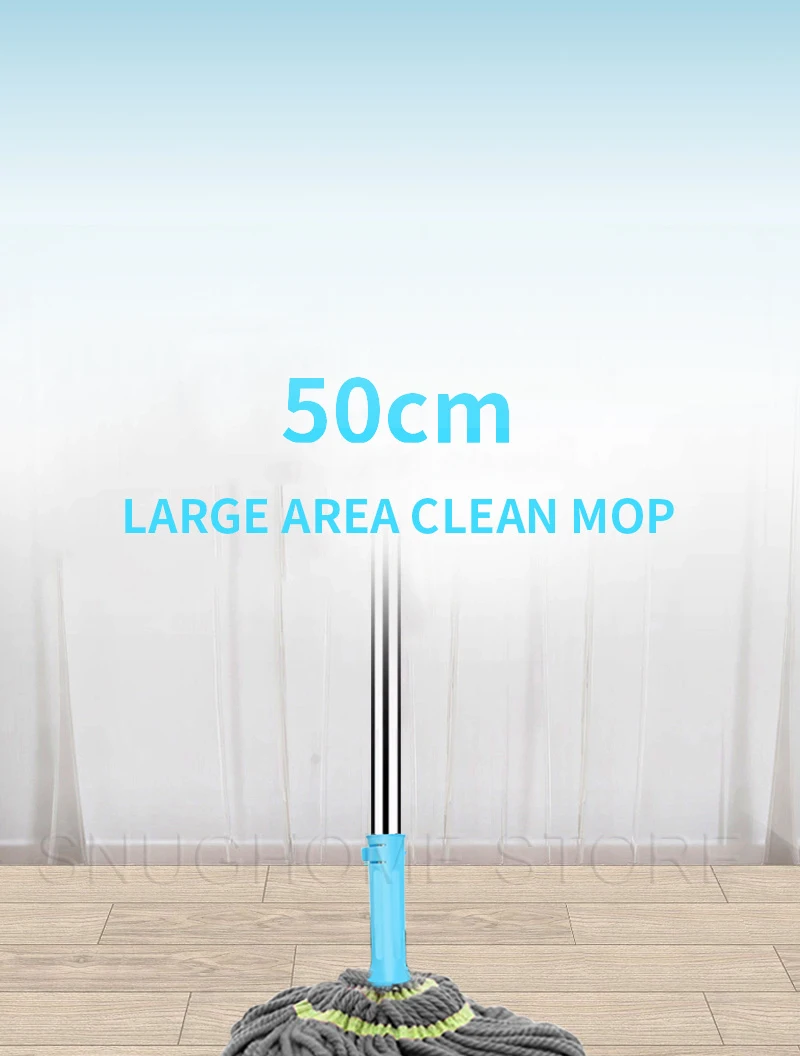 Self Wringing Mop for Wash Floor Squeeze Lazy Spin And Go Home Help Wet Dry Wiper Cleaning Tools Window Round Scrubber Tile