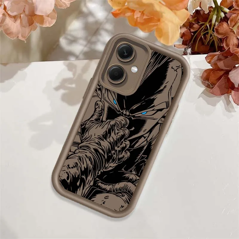 D-Dragon Ball Vegeta Art Cool funda para Redmi Note 14 13 12 11 13R 12R 12T 11T Pro Plus ojo escalera funda de teléfono